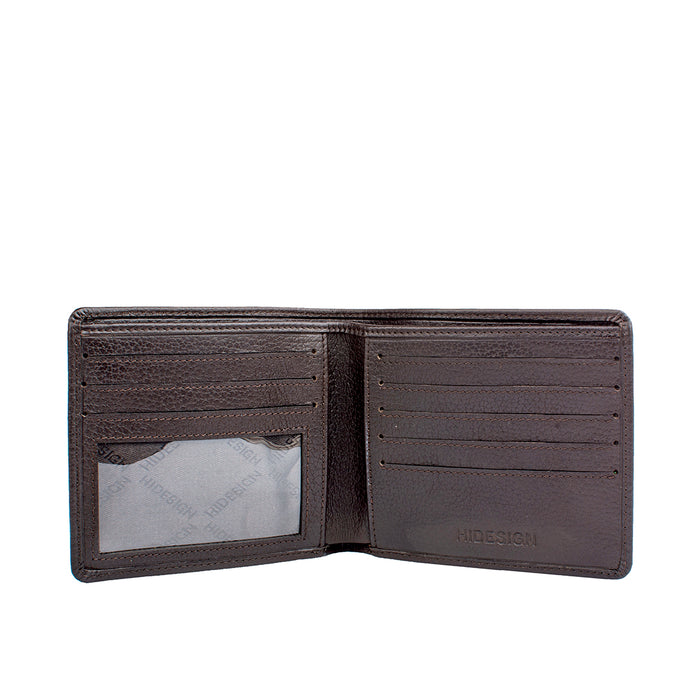 036-02 Sb Brown Leather Bi-Fold Wallet