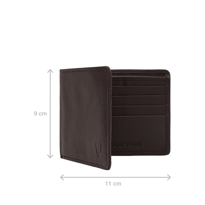 17 Brown Leather Bi-Fold Wallet