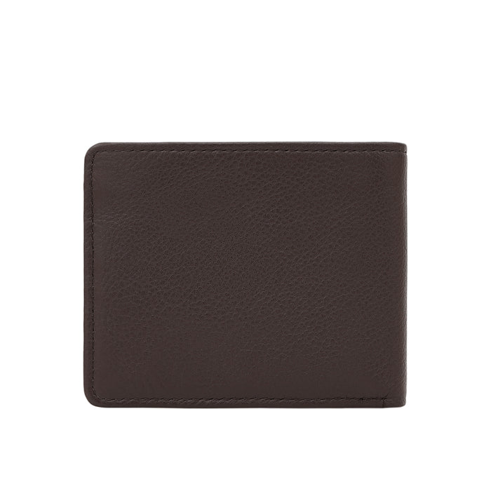 17 Brown Leather Bi-Fold Wallet