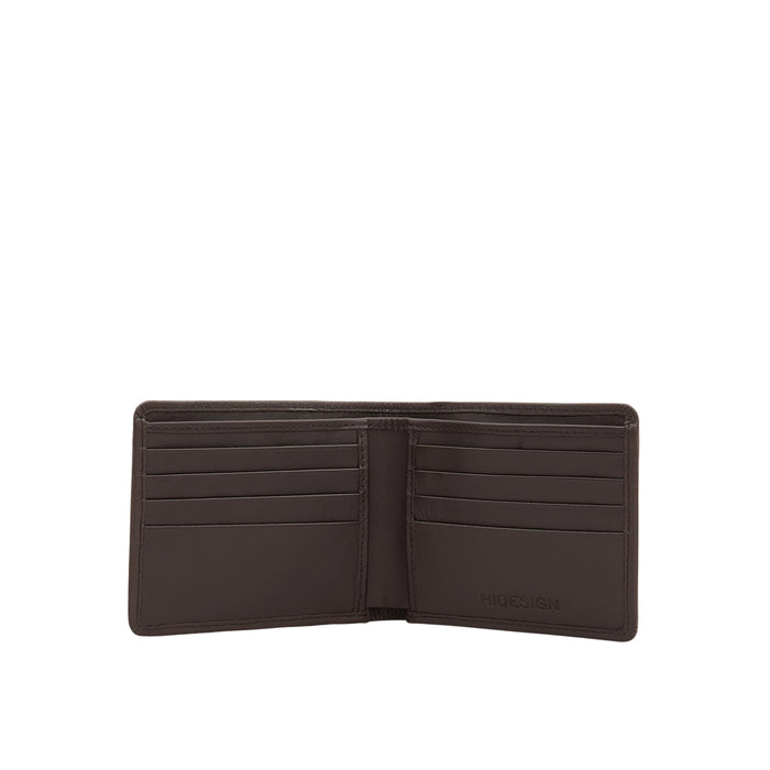 17 Brown Leather Bi-Fold Wallet