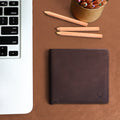 215010 Brown Leather Bi-Fold Wallet