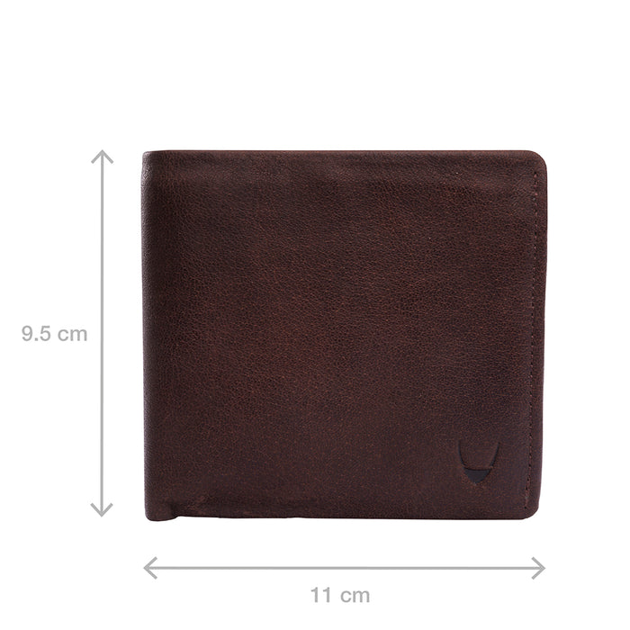 215010 Brown Leather Bi-Fold Wallet