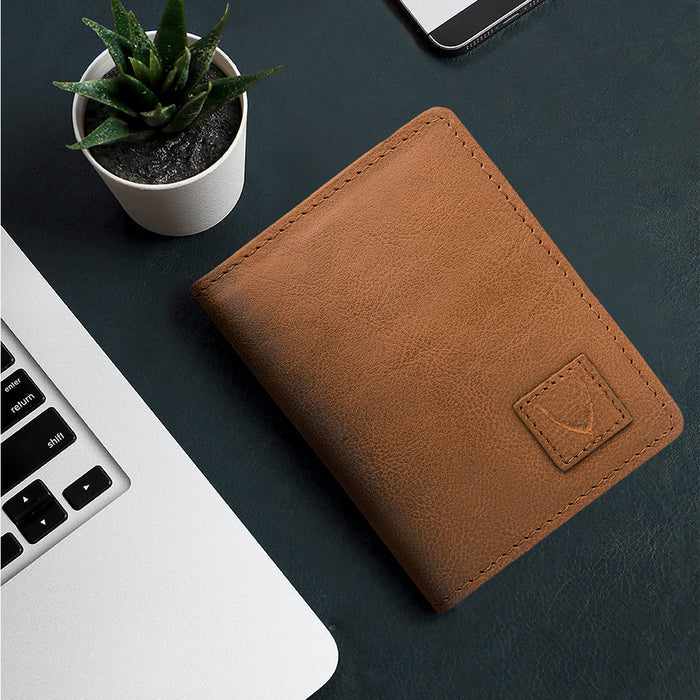 2181634 Tan Leather Card Holder