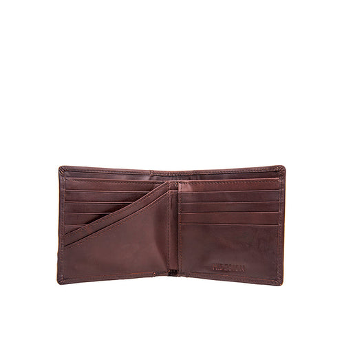 248-F017 Brown Leather Bi-Fold Wallet
