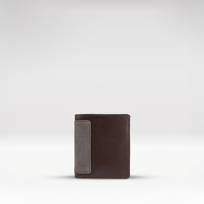 253-L015  Brown Leather Bi-Fold Wallet