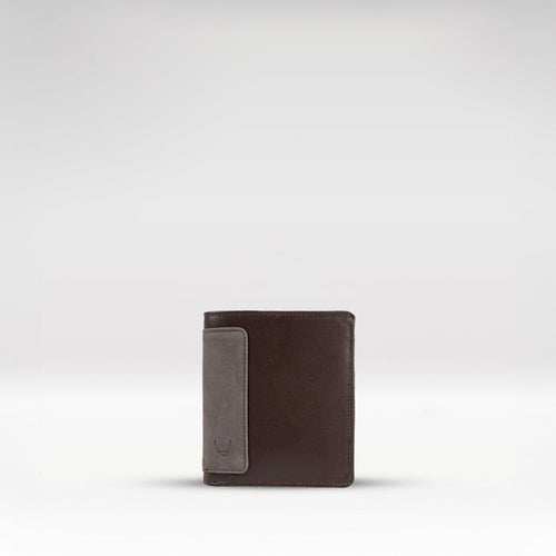 253-L015  Brown Leather Bi-Fold Wallet