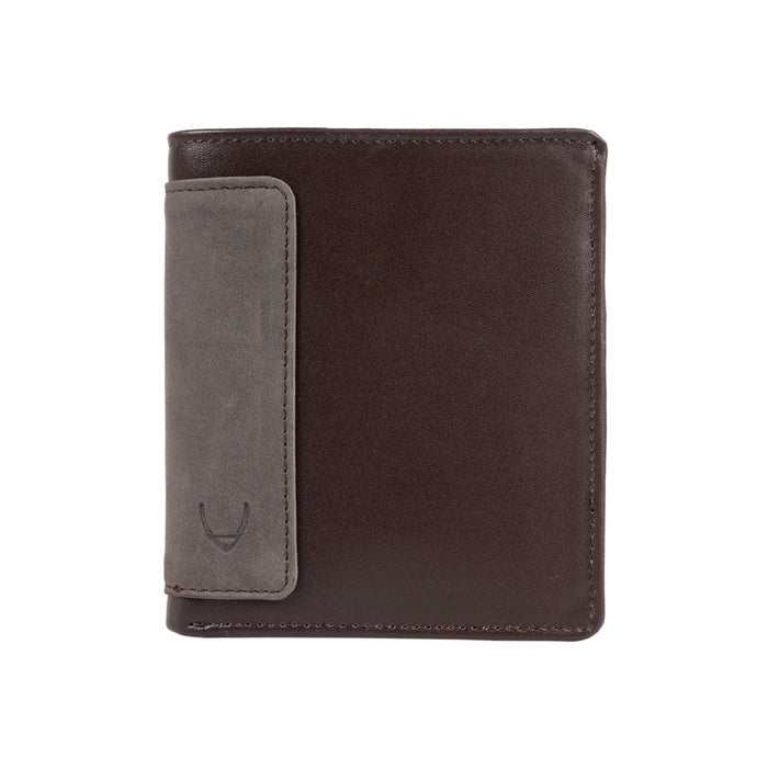 253-L015  Brown Leather Bi-Fold Wallet