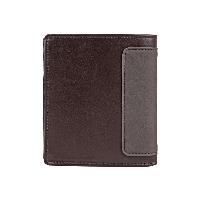 253-L015  Brown Leather Bi-Fold Wallet