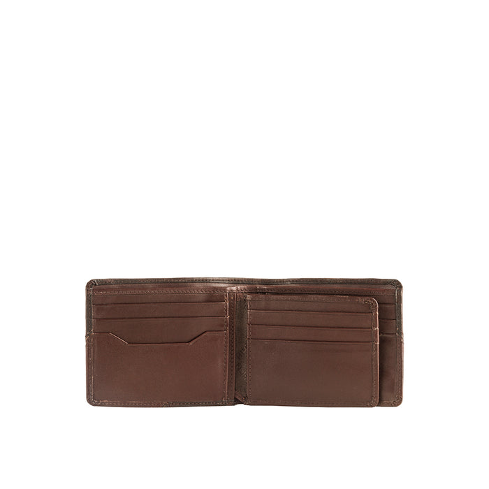 255-2020S Brown Leather Bi-Fold Wallet