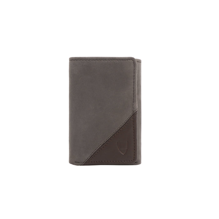 255-Tf  Brown Leather Trifold Wallet