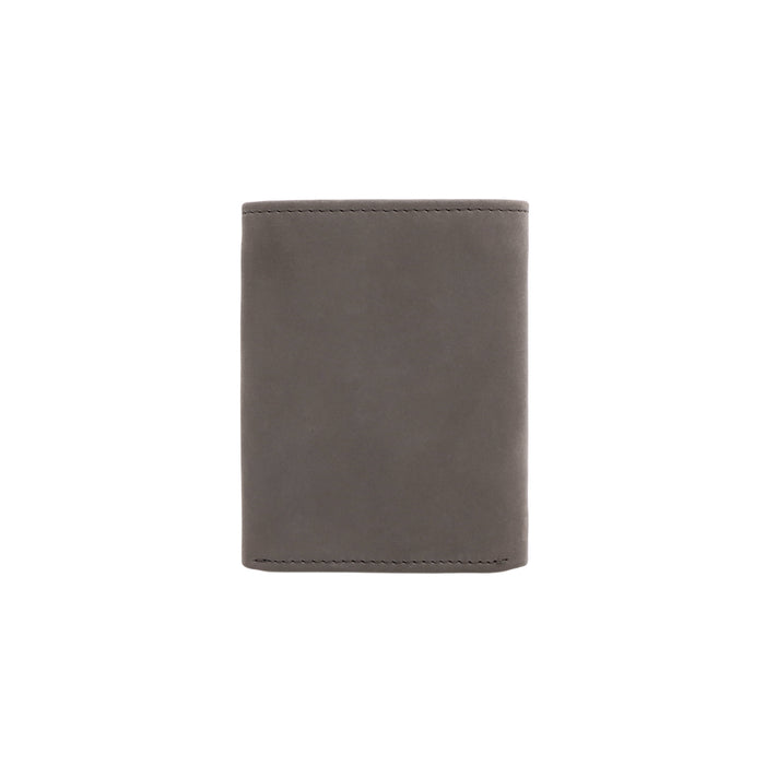 255-Tf  Brown Leather Trifold Wallet