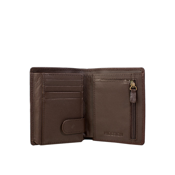 258-L108F  Brown Leather Bi-Fold Wallet