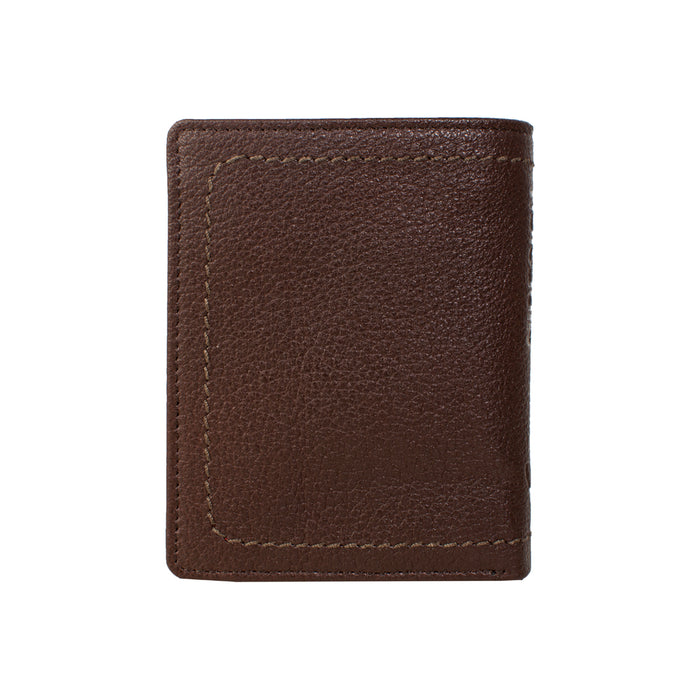 258-L108F  Brown Leather Bi-Fold Wallet