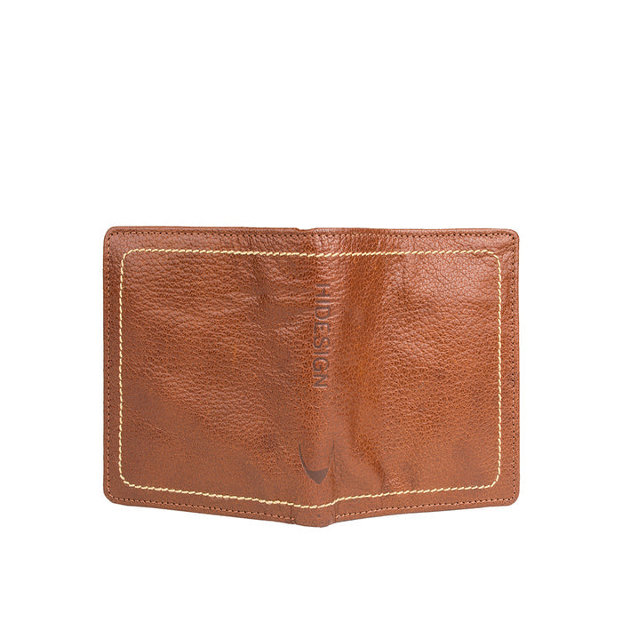 258-L108F  Tan Leather Bi-Fold Wallet