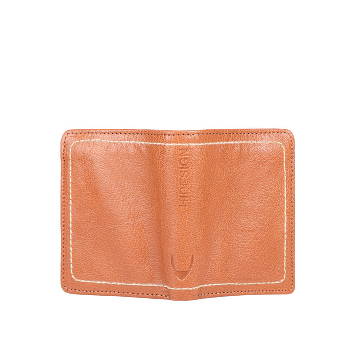 258-L108F  Tan Leather Bi-Fold Wallet