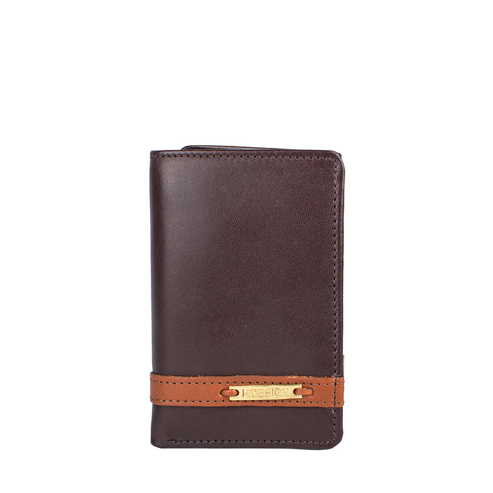 259-Tf Brown Leather Trifold Wallet