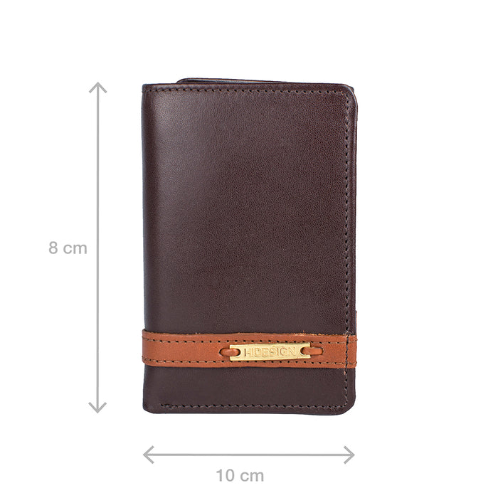 259-Tf Brown Leather Trifold Wallet