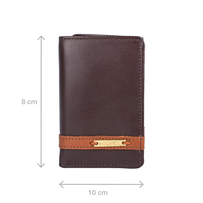 259-Tf Brown Leather Trifold Wallet