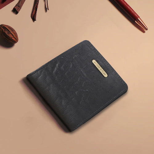 260-2020 Black Leather Bi-Fold Wallet