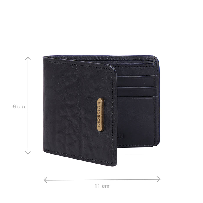 260-2020 Black Leather Bi-Fold Wallet