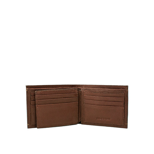 261-2020 Brown Leather Bi-Fold Wallet