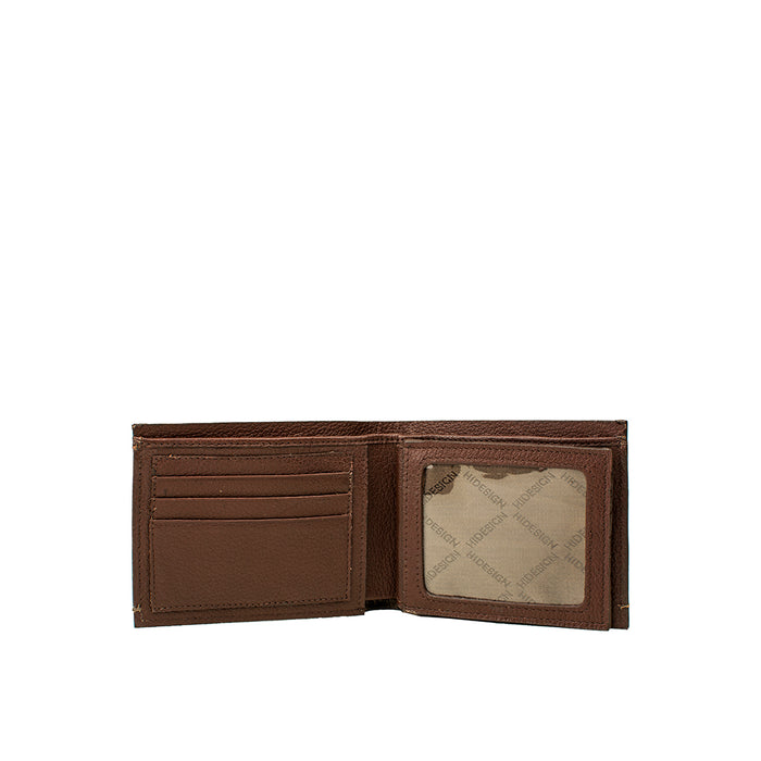 261-2020 Brown Leather Bi-Fold Wallet