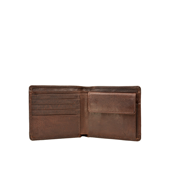 266-010 Brown Leather Bi-Fold Wallet