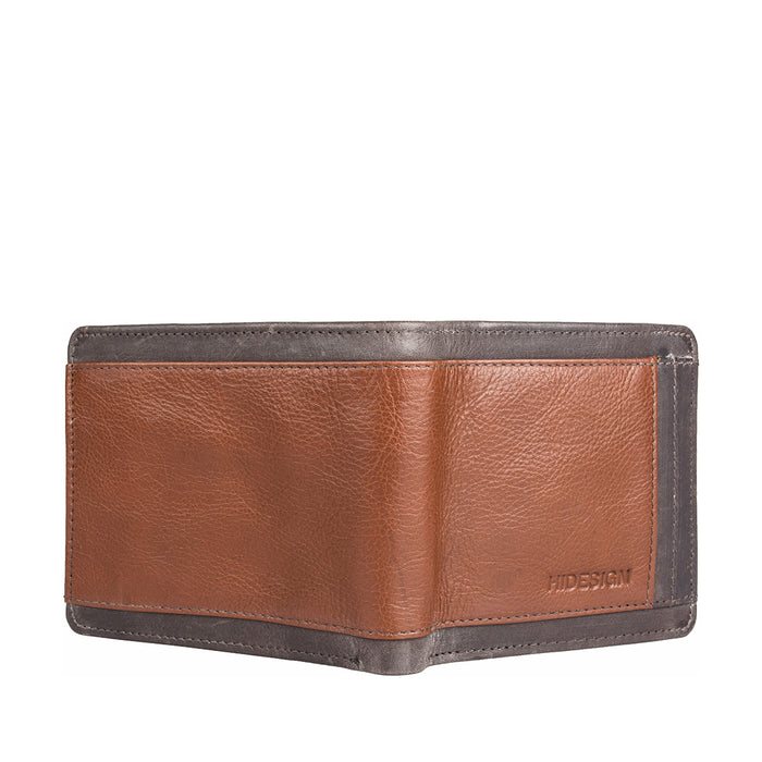 266-010 Tan Leather Bi-Fold Wallet