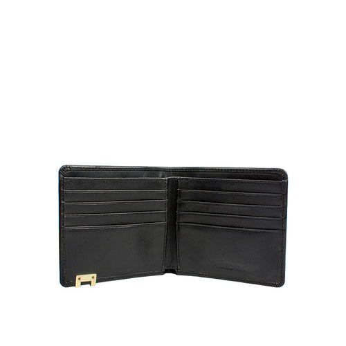 268-017 Black Leather Bi-Fold Wallet