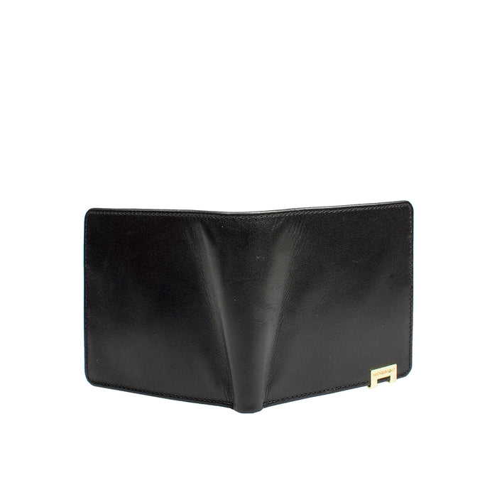 268-017 Black Leather Bi-Fold Wallet