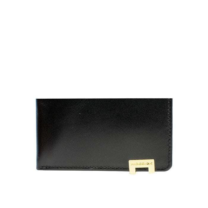 268-017 Black Leather Bi-Fold Wallet
