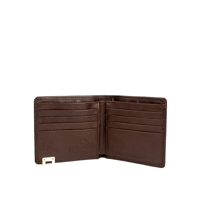 268-017 Brown Leather Bi-Fold Wallet