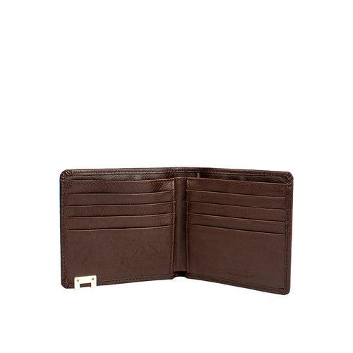 268-017 Brown Leather Bi-Fold Wallet