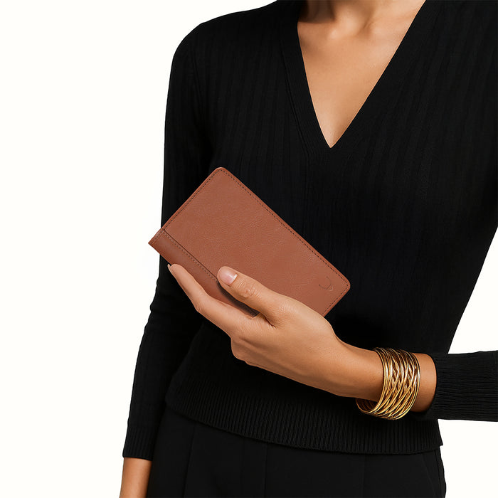 276 F031 Brown Leather Bi-Fold Wallet