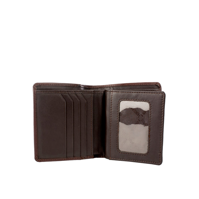 281-307  Brown Leather Bi-Fold Wallet