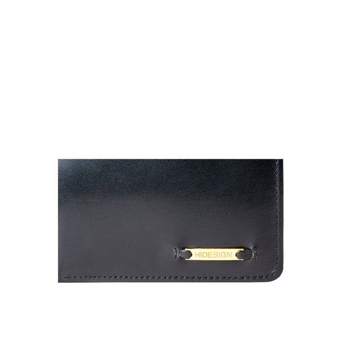 284-010F Black Leather Bi-Fold Wallet