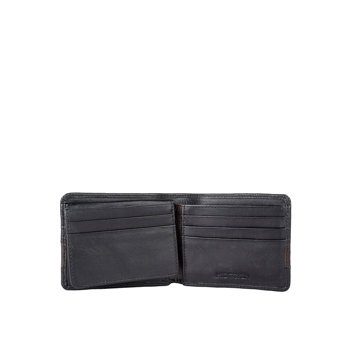 286-2021S- Black Leather Bi-Fold Wallet