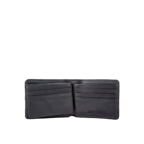 286-2021S- Black Leather Bi-Fold Wallet