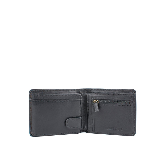 289-L103 Black Leather Bi-Fold Wallet