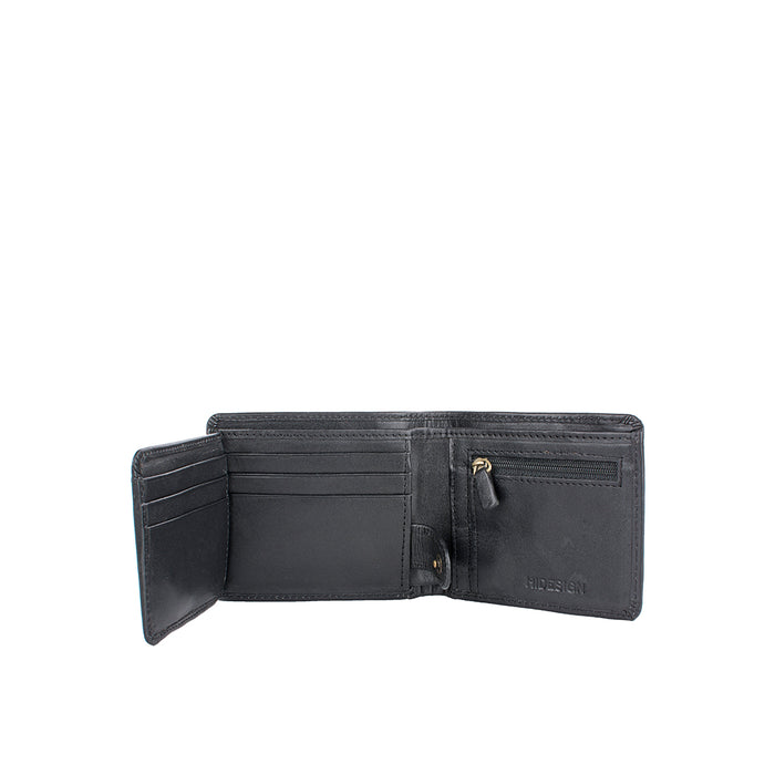 289-L103 Black Leather Bi-Fold Wallet