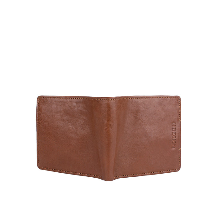 291-017 Tan Leather Bi-Fold Wallet