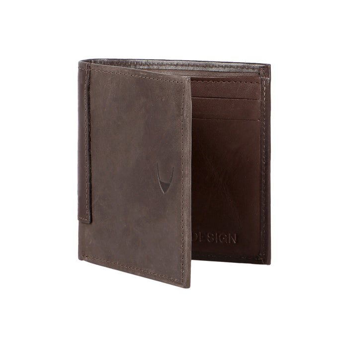 295-307  Brown Leather Bi-Fold Wallet