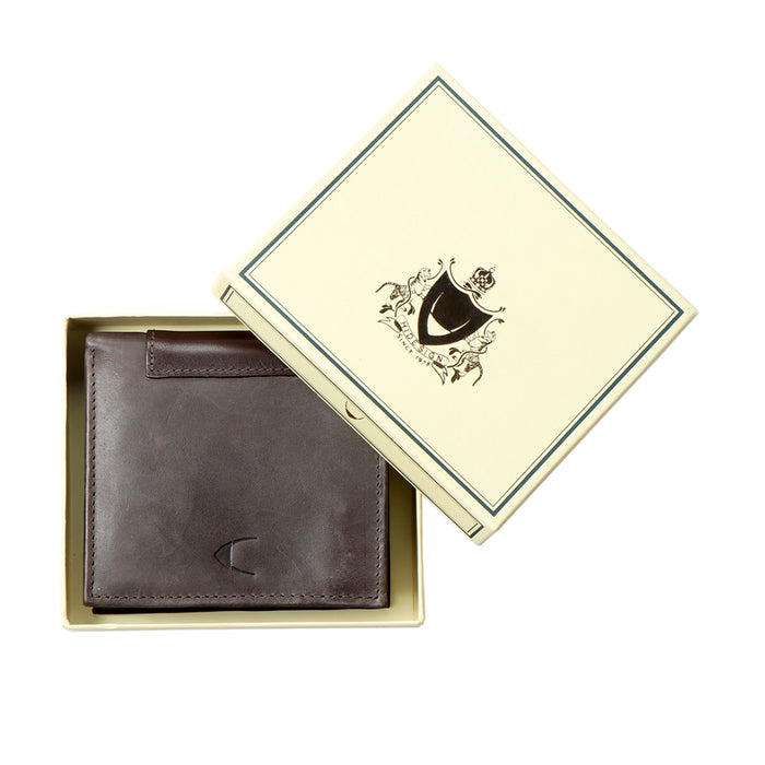 295-307  Brown Leather Bi-Fold Wallet