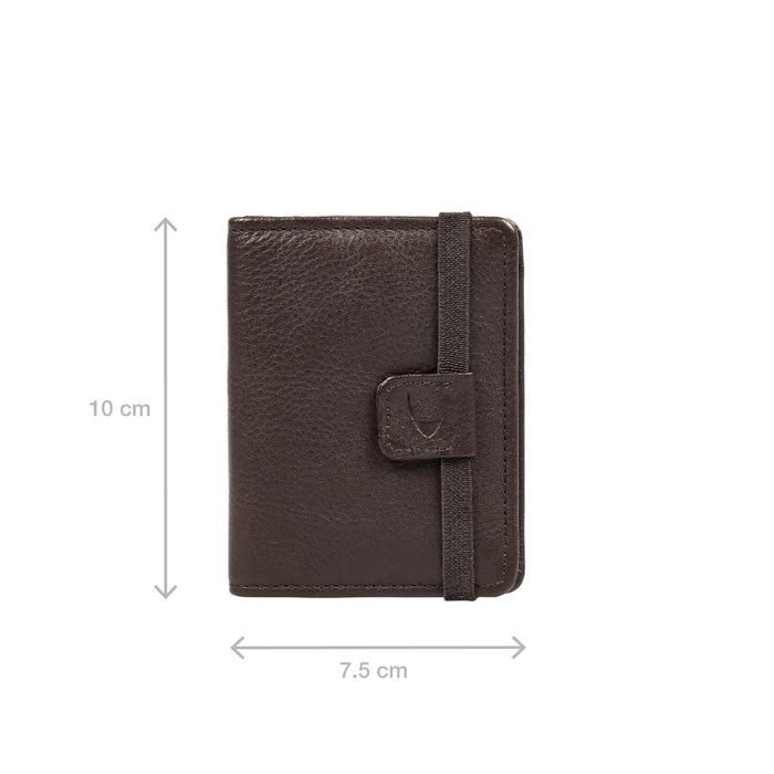 297-010B  Brown Leather Card Holder