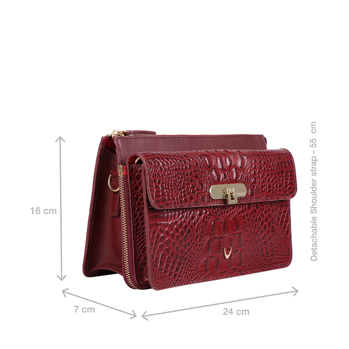 3 Musketeers 01 Red Leather Sling Bag
