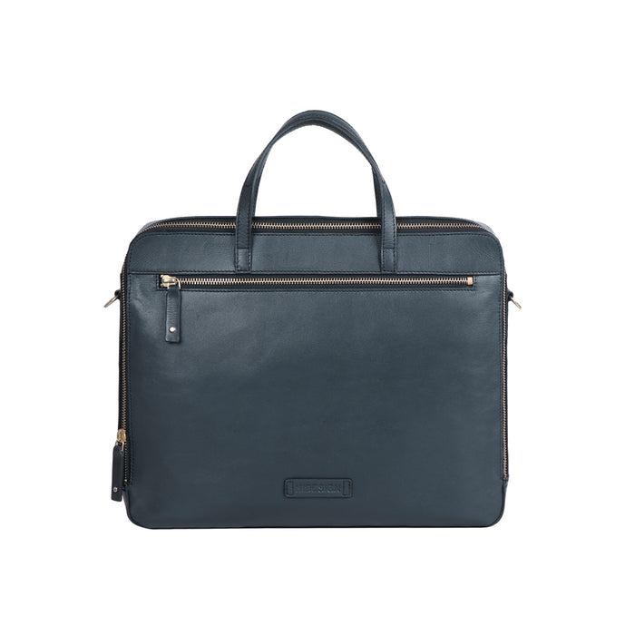 3 Musketeers 02 Blue Leather  Briefcase
