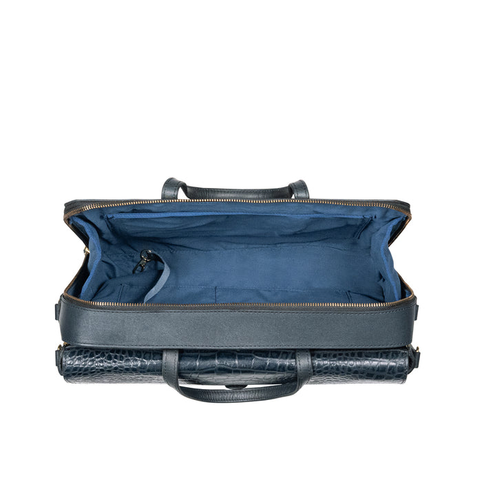 3 Musketeers 02 Blue Leather  Briefcase