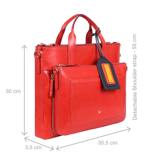 3 Musketeers 03 Red Leather Satchel