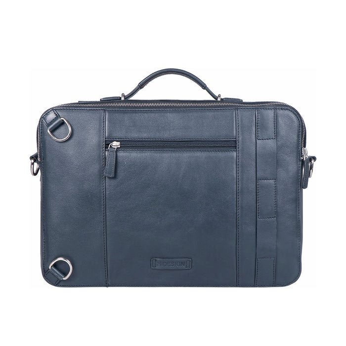 3 Musketeers 04 Blue Leather  Briefcase