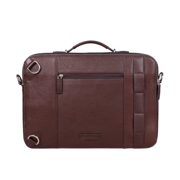 3 Musketeers 04 Brown Leather  Briefcase